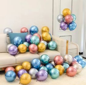 Metalické balónky 50ks mix barev, 30cm