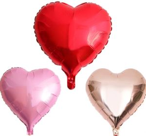 Fóliové Balónky Srdce 45cm | Červené, Růžová, Starorůžové
