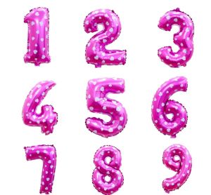 Foliové Balónky Čísla růžové, 80cm | číslo 1, číslo 2, číslo 3, číslo 4, číslo 5, číslo 6, číslo 7, číslo 8, číslo 9