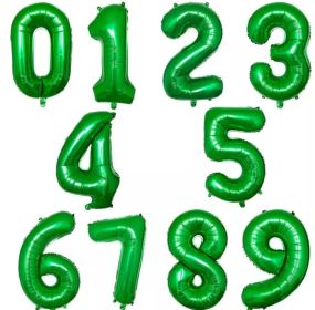 Fóliové Balónky Čísla zelená 80cm | číslo 0 , číslo 1, číslo 2, číslo 3, číslo 4, číslo 5, číslo 6, číslo 7, číslo 8, číslo 9