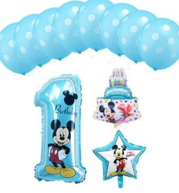 Narozeninové balónky Mickey Mouse 1.Narozeniny