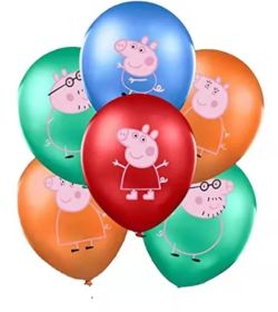 Balónky latexové  Peppa Pig 10ks, 30cm
