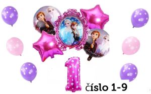 Narozeninové balónky Ledové Království | číslo 1, číslo 2, číslo 3, číslo 4, číslo 5, číslo 6, číslo 7, číslo 8, číslo 9