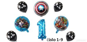 Narozeninové Balónky Avengers  | číslo 1, číslo 2, číslo 3, číslo 4, číslo 5, číslo 6, číslo 7, číslo 8, číslo 9