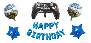 Narozeninové balónky Minecraft -Happy Birthday