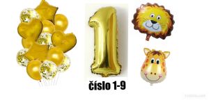 Narozeninové balónky se zvířátky | číslo 1, číslo 2, číslo 3, číslo 4, číslo 5, číslo 6, číslo 7, číslo 8, číslo 9