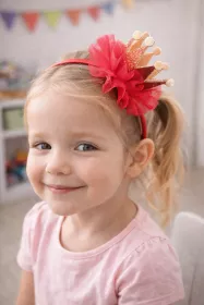 Čelenka do vlasů s korunkou