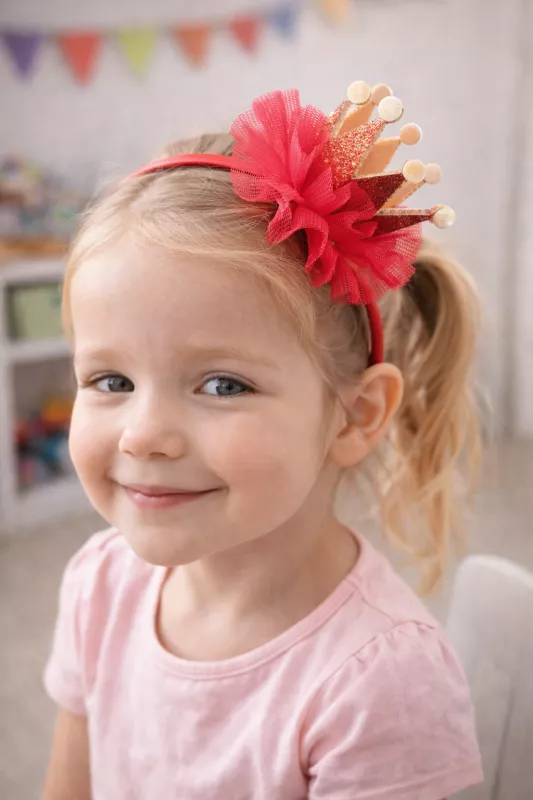 Čelenka do vlasů s korunkou