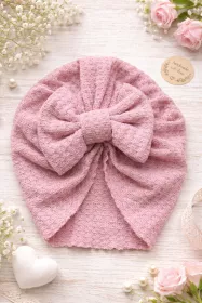 Čepička pro miminko starorůžová