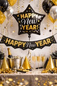 Fóliový Balónek Happy New Year 45cm