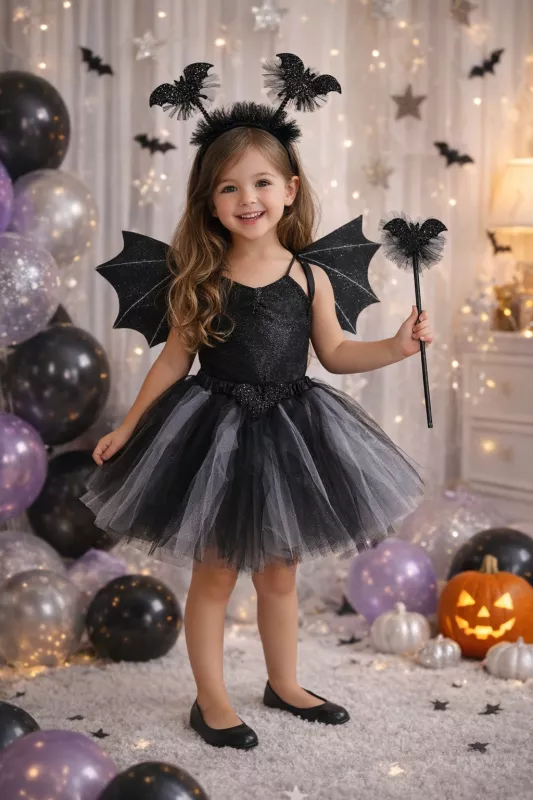 Kostým na Halloween nebo Čarodějnice vel.3-8 let