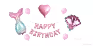 Narozeninové balónky mořský svět - Happy Birthday