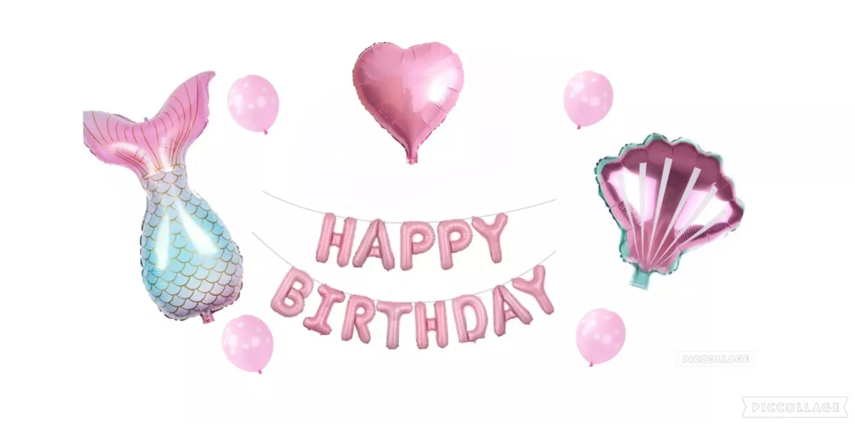 Narozeninové balónky mořský svět - Happy Birthday