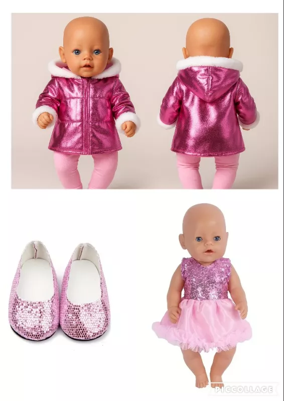 Sada oblečení pro panenku (4ks)