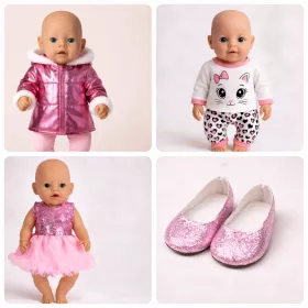 Sada oblečení pro panenku  (6ks)