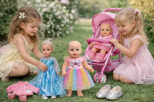 Sada oblečení pro panenku (7ks)