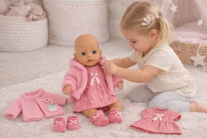 Šatičky, kabátek a ponožky pro panenku