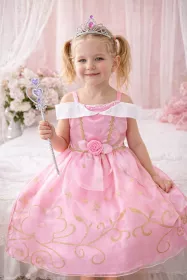 Šaty Šípková Růženka | vel. 104/110, vel. 116, vel.122, vel. 128