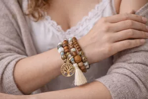 Set 4ks náramků ve stylu boho