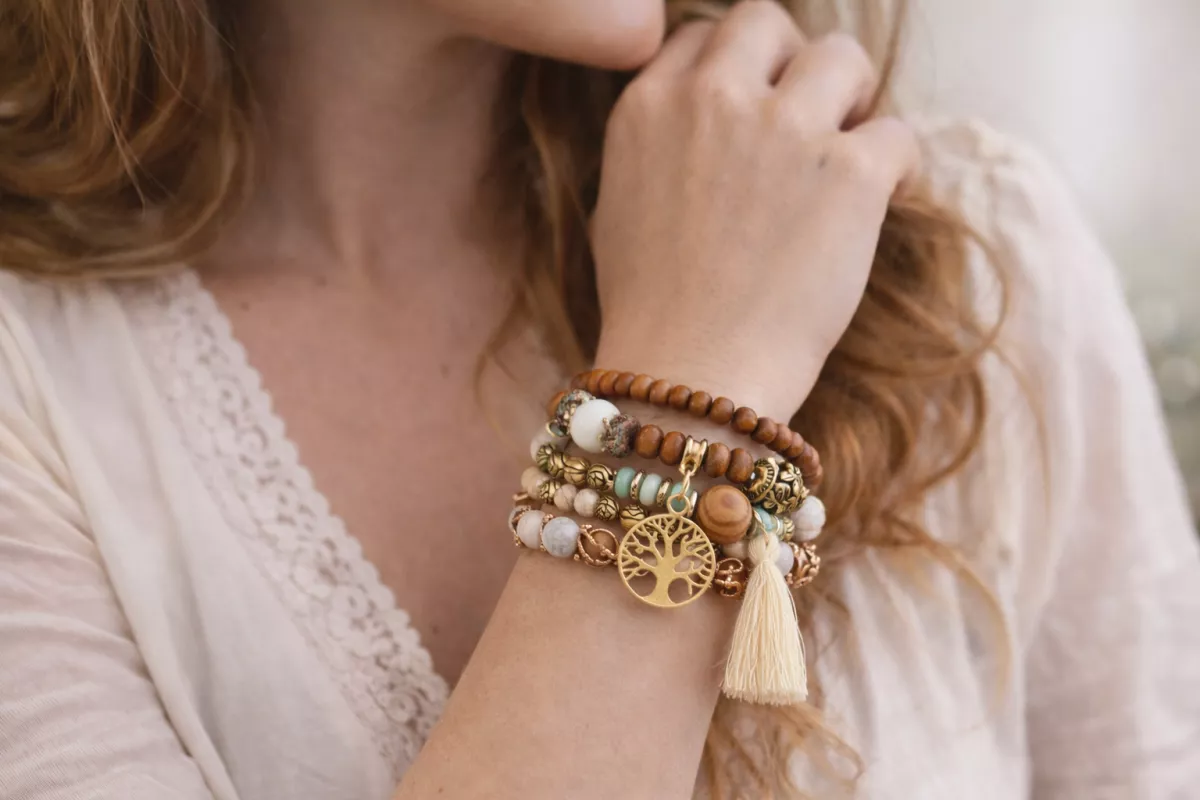 Set 4ks náramků ve stylu boho