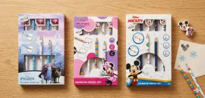 Set tužek a gum (různé motivy) | Minnie Mouse, Miceky Mouse, Ledové království