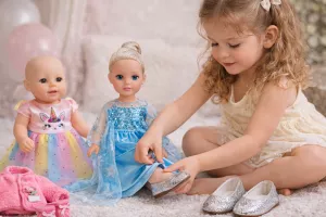 Stříbrné botičky pro panenku