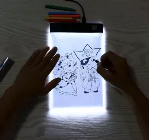 Svítící LED deska na obkreslování